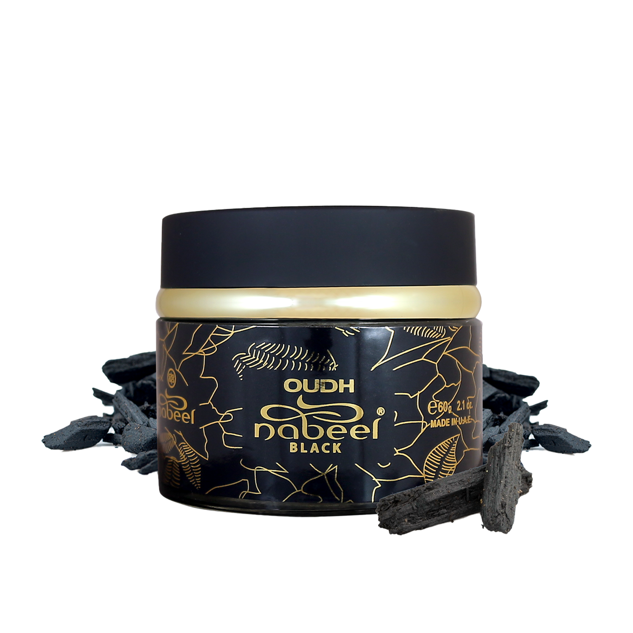 NABEEL OUDH NABEEL BLACK 60GMS INCENSE