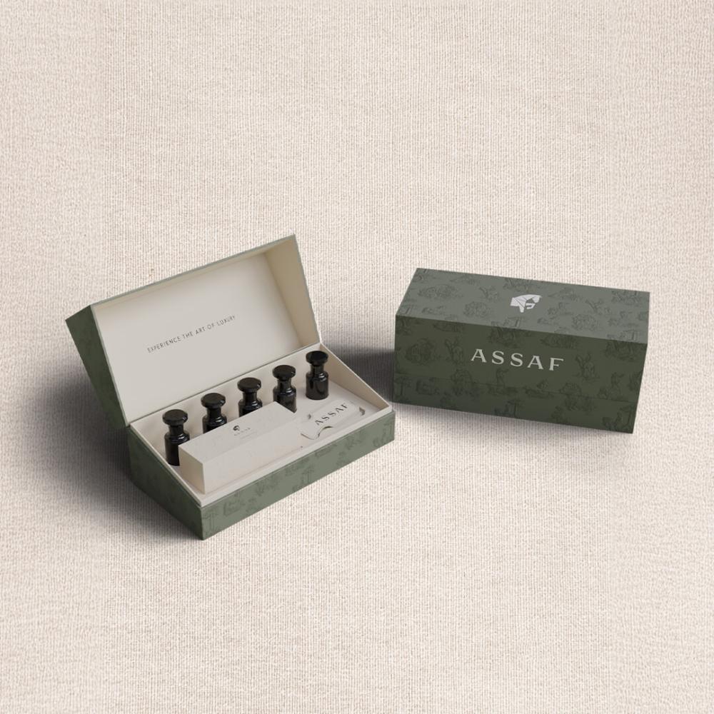 سيت عساف لوكشري جيفت 5 عطور — Assaf Luxury Gift Set Ripple الحرمين مصر